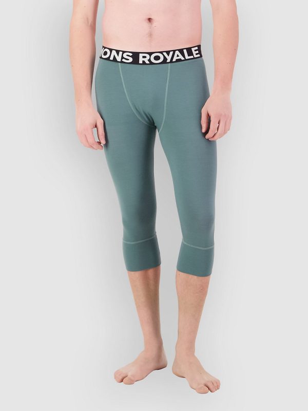 Mons Royale Merino Cascade Flex 3/4 Legging Funktionshose burnt sage