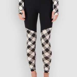 Mons Royale Merino Cascade Flex Legging Funktionshose check / black