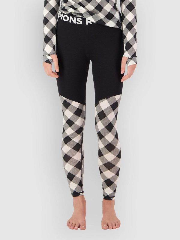 Mons Royale Merino Cascade Flex Legging Funktionshose check / black