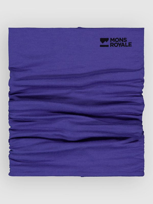 Mons Royale Merino Double Up Halswärmer Tube blue dusk
