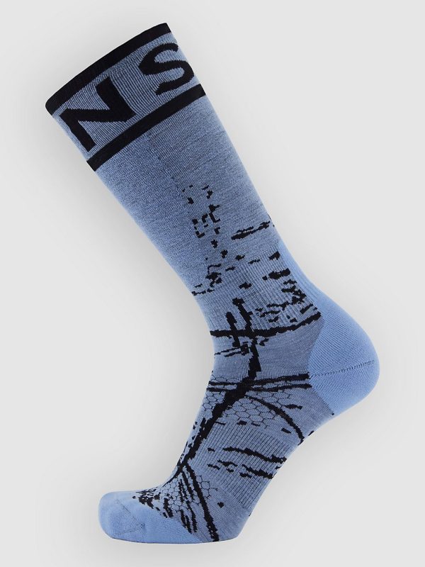 Mons Royale Merino Snow Funktionssocken moonstone
