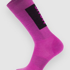 Mons Royale Merino Snow Funktionssocken purple bolt