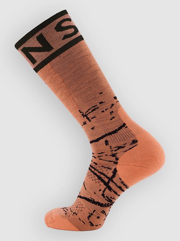 Mons Royale Merino Snow Funktionssocken sun orange