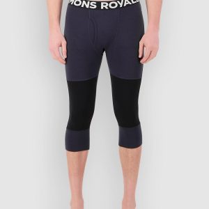 Mons Royale Olympus Merino 3/4 Legging Funktionshose 9 iron / black
