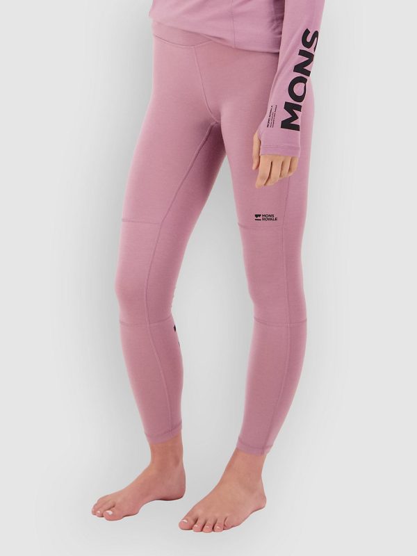 Mons Royale Olympus Merino Legging Funktionshose sierra pink