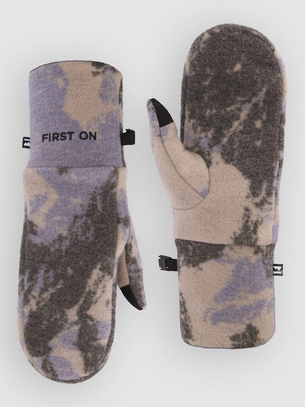 Mons Royale Pileup Wool Fleece Fäustlinge mtn camo moonstone
