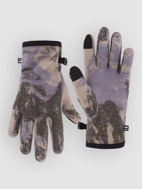 Mons Royale Pileup Wool Fleece Handschuhe mtn camo moonstone
