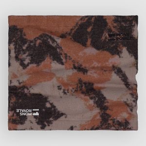Mons Royale Pileup Wool Fleece Neck Warmer mtn camo orange
