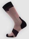 Mons Royale Pro Lite Merino Snow Funktionssocken cinder / flamingo / black