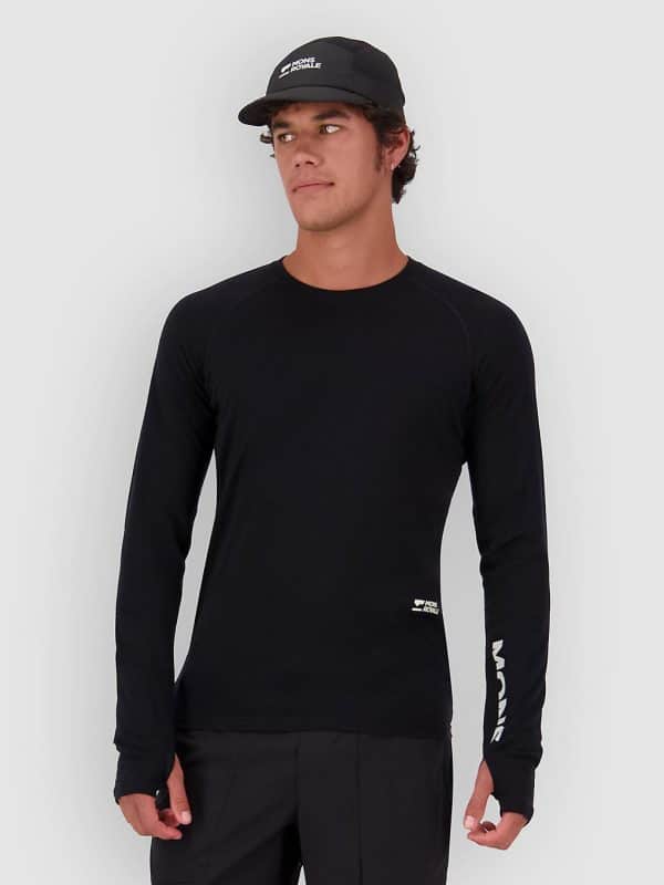 Mons Royale Temple Merino Long Sleeve Funktionsshirt black