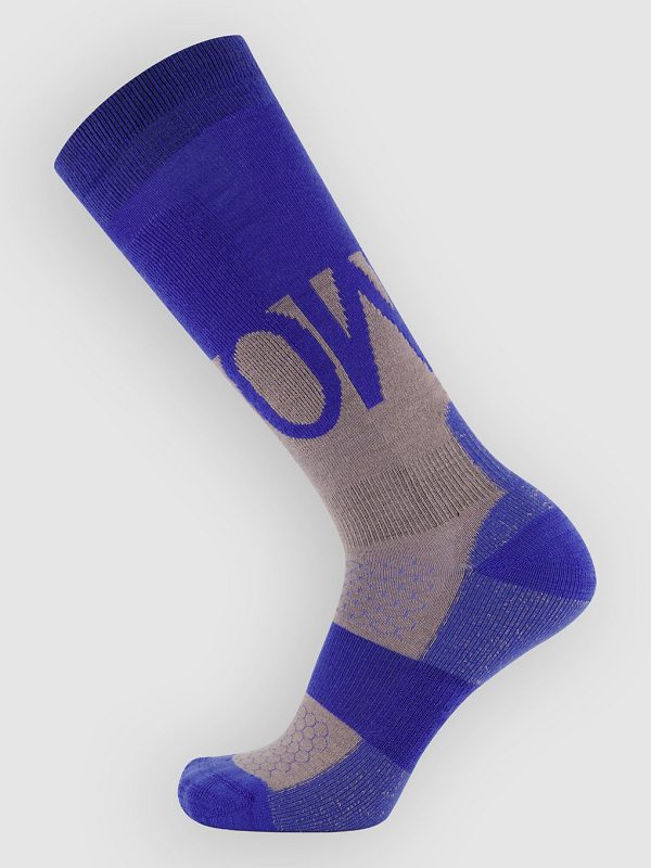 Mons Royale Ultra Cushion Merino Snow Funktionssocken blue dusk / cinder