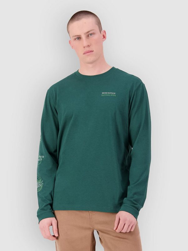 Mons Royale Yonder Merino Organic Cotton Funktionsshirt dark pine