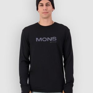 Mons Royale Yotei Merino Classic Long Sleeve Funktionsshirt black