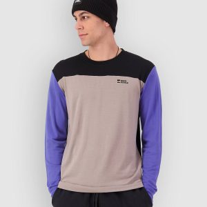 Mons Royale Yotei Merino Funktionsshirt cinder / blue dusk / black