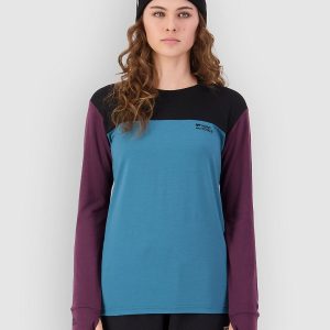 Mons Royale Yotei Merino Funktionsshirt jasper / fig / black