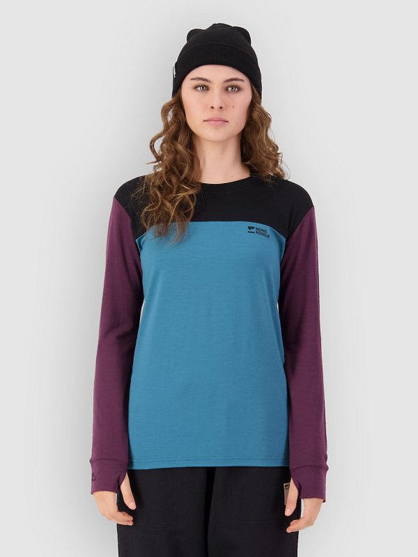 Mons Royale Yotei Merino Funktionsshirt jasper / fig / black