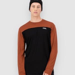 Mons Royale Yotei Merino Funktionsshirt sienna / black