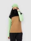 Mons Royale Yotei Merino High Neck Funktionsshirt matcha / toffee / black