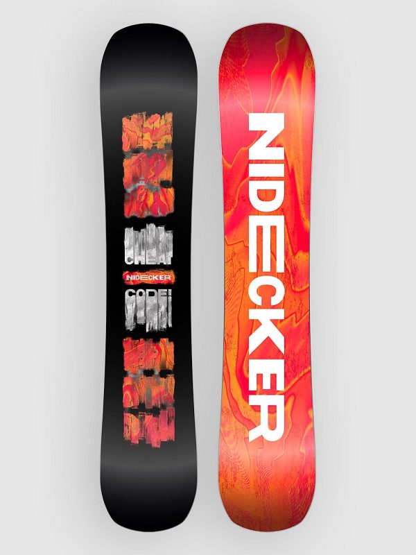 Nidecker Cheat Code 2027 Snowboard black / orange / white