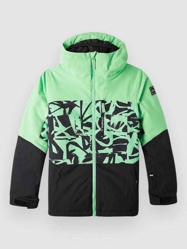 O'Neill Carbonite Kids Jacke green scribble