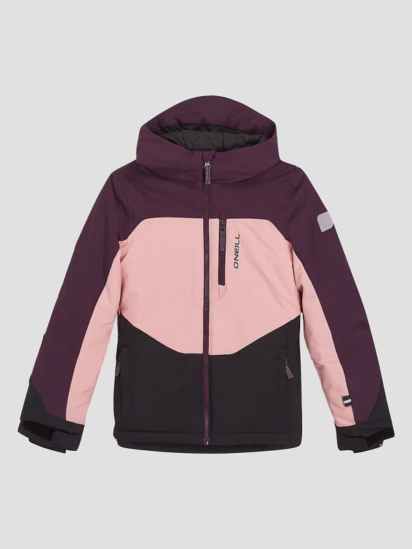 O'Neill Carbonite Snow Kids Jacke aubergine colour block
