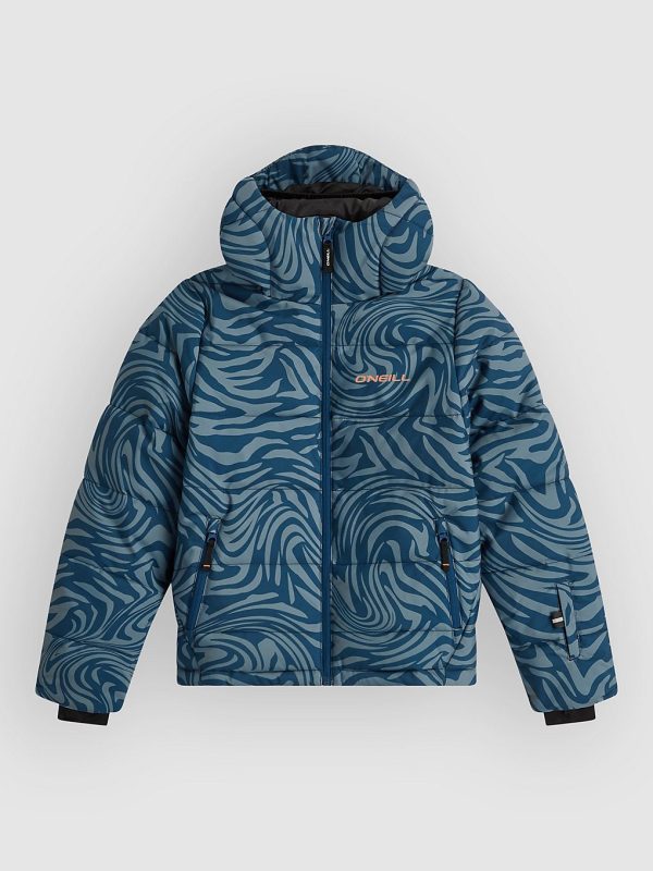 O'Neill Fwc'Cruz Puffer Kids Jacke blue swirl zebra