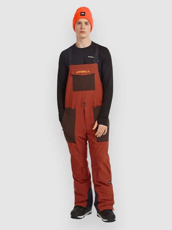 O'Neill Fwc'Peak Bib Pants bonfire colour block