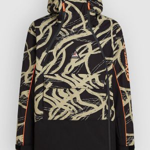 O'Neill Fwc'Play Asymmetric Jacke beige snowtracks