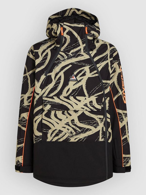 O'Neill Fwc'Play Asymmetric Jacke beige snowtracks