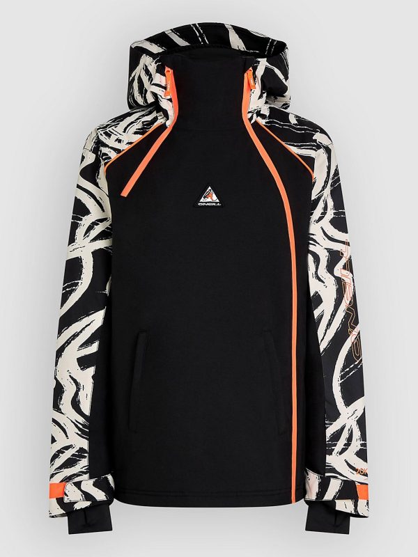 O'Neill Fwc'Play Asymmetric Jacke white snowtracks