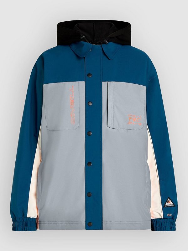 O'Neill Fwc'Play Shacket Jacke regal blue colour block