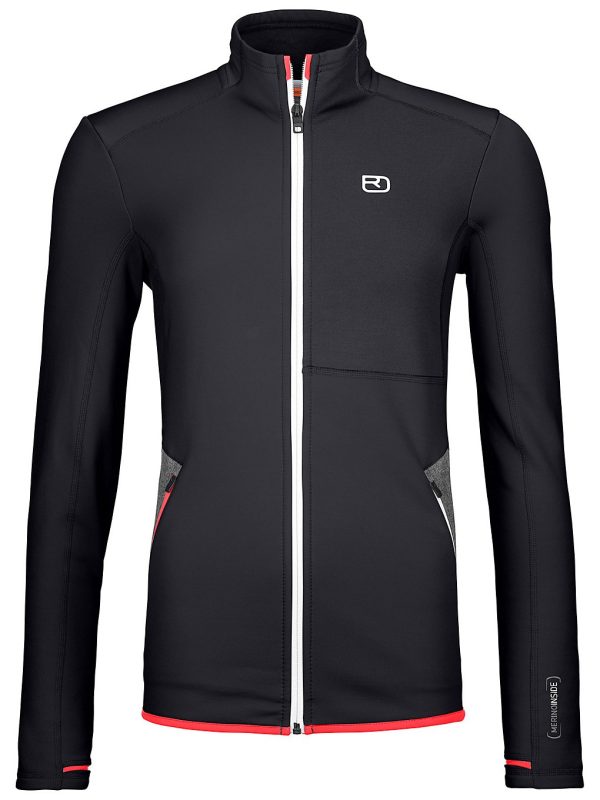 Ortovox Hooded Fleecejacke black raven