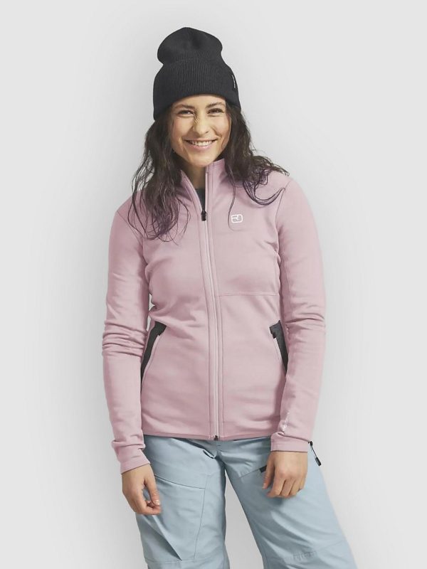Ortovox Hooded Fleecejacke dawn rose