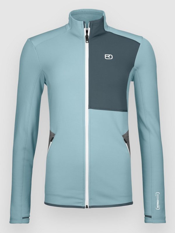 Ortovox Hooded Fleecejacke glacier grey