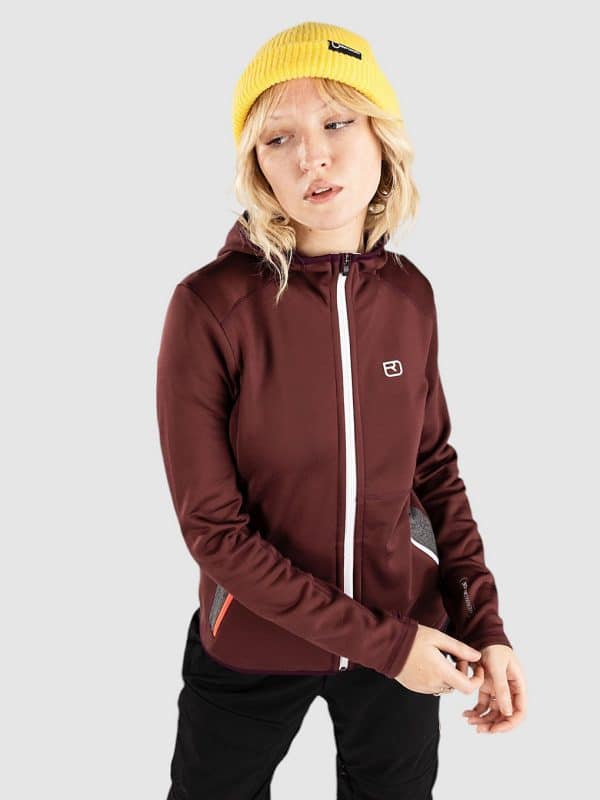 Ortovox Hooded Fleecejacke winetasting