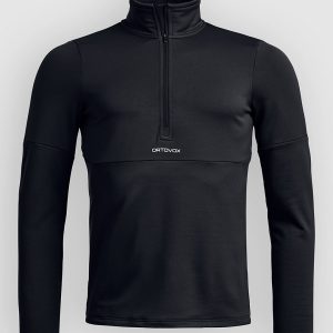 Ortovox Light Zip Neck Fleecejacke black raven