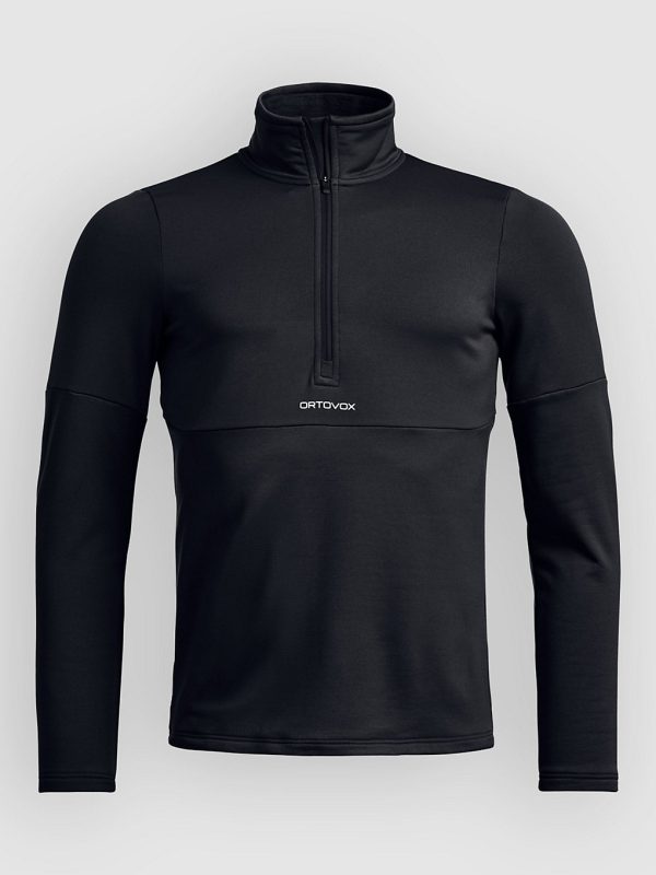 Ortovox Light Zip Neck Fleecejacke black raven