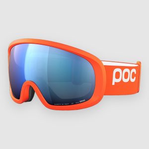 POC Fovea Mid Zink Orange Goggle partly sunny blue