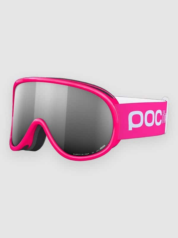 POC Pocito Retina Fluorescent Pink Goggle partly sunny silver
