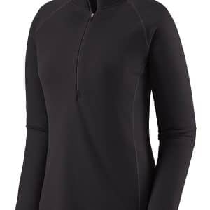 Patagonia Cap MW Zip Neck Funktionsshirt black