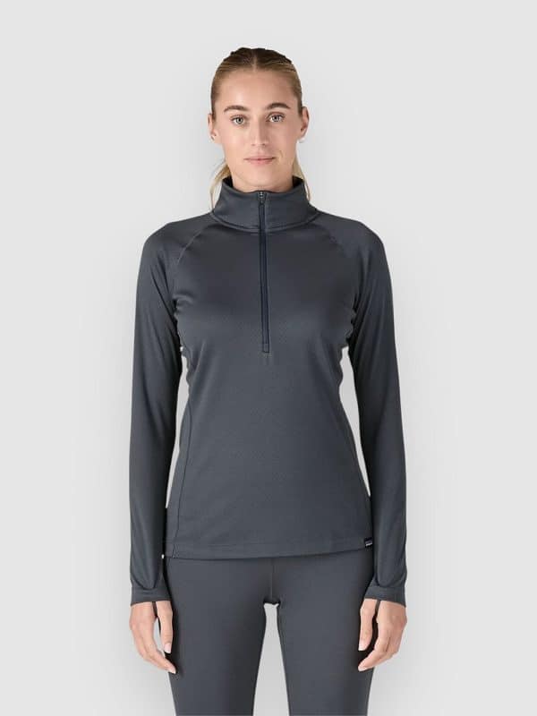 Patagonia Cap MW Zip Neck Funktionsshirt smolder blue