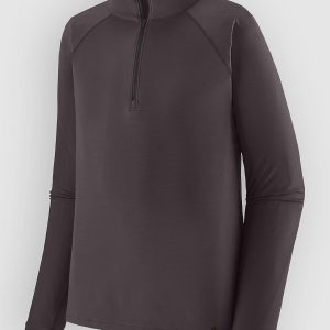 Patagonia Cap Mw Zip Neck Funktionsshirt ink black