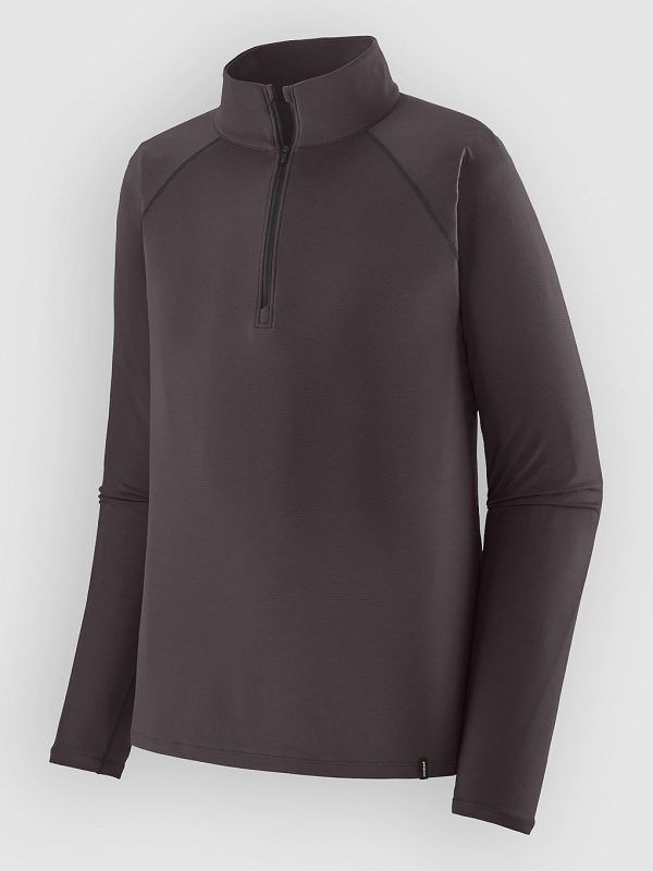 Patagonia Cap Mw Zip Neck Funktionsshirt ink black