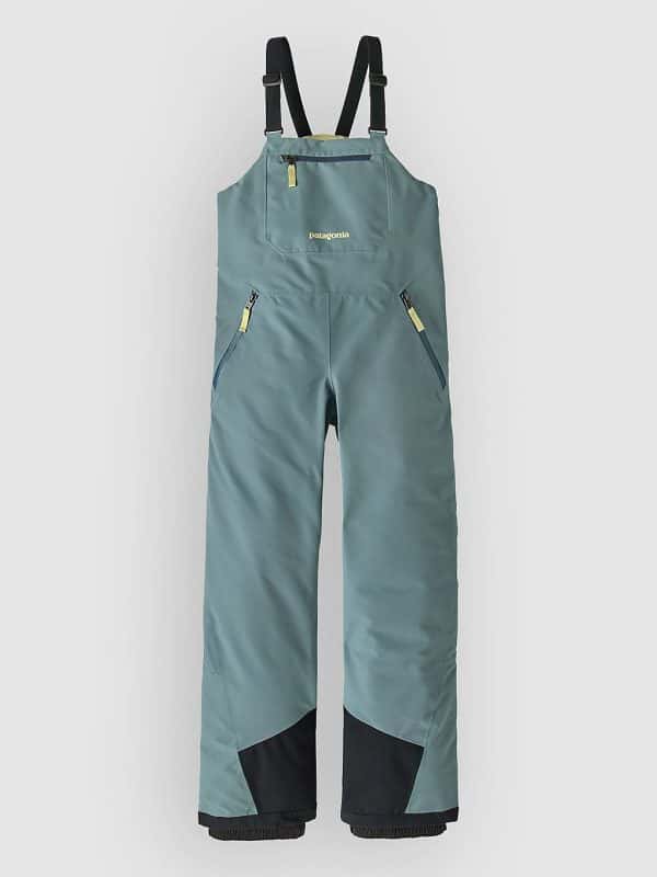 Patagonia Powder Town Kids Bib Pants blue sage