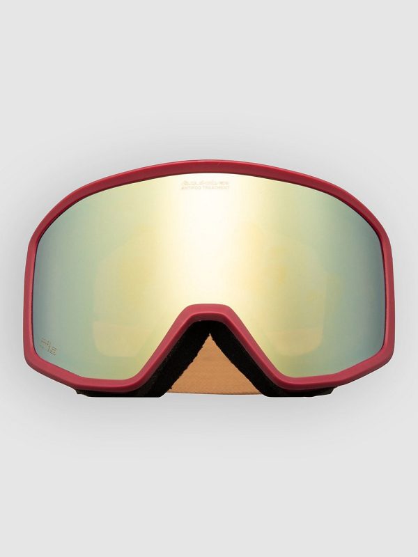 Quiksilver Harper Oxblood Red Goggle clux ml gold s3