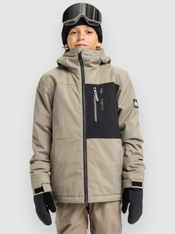 Quiksilver Side Hit Solid Kids Jacke fallen rock