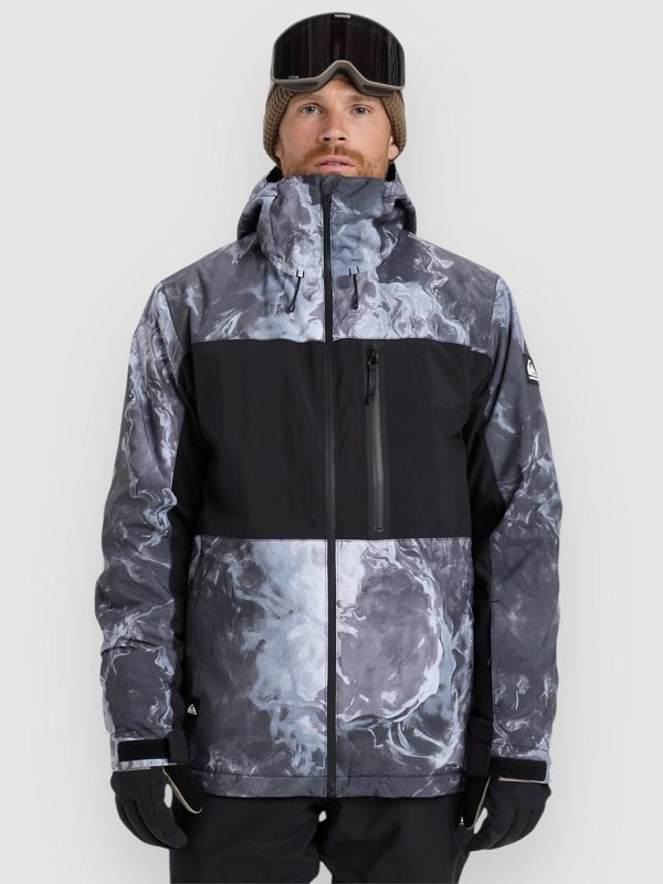 Quiksilver Sycamore Printed Jacke thermostamp grayscale