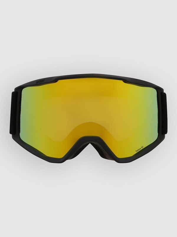 Red Bull SPECT Eyewear NEON Black Goggle smoke with yellow mirror