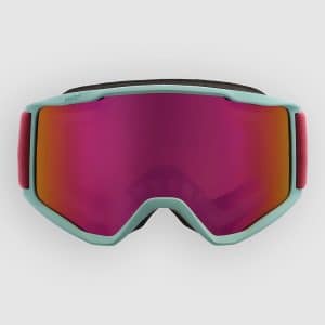 Red Bull SPECT Eyewear NEON Turquoise Goggle red with purple mirror