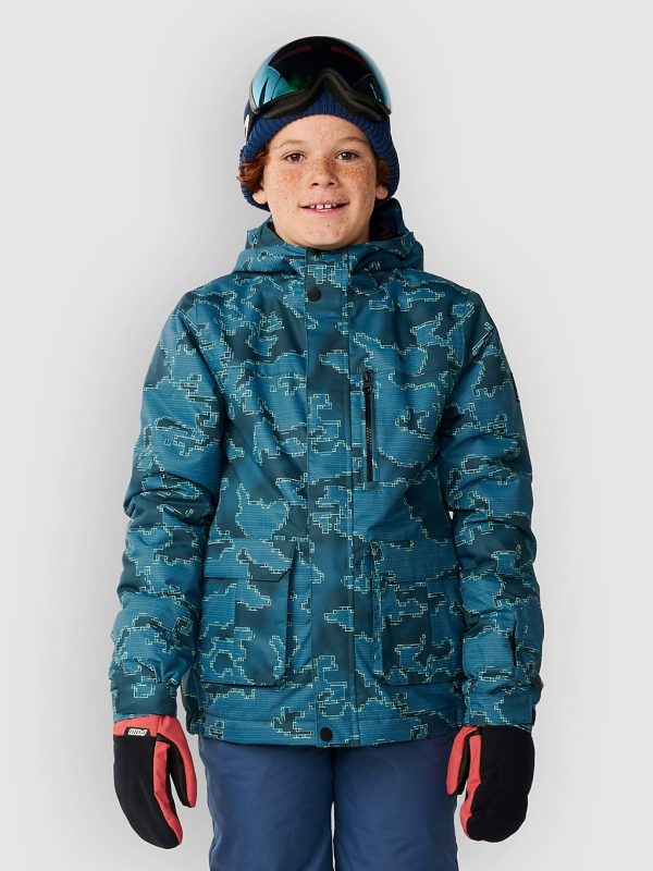 Rip Curl S-Series Snake10K Kids Jacket blue green